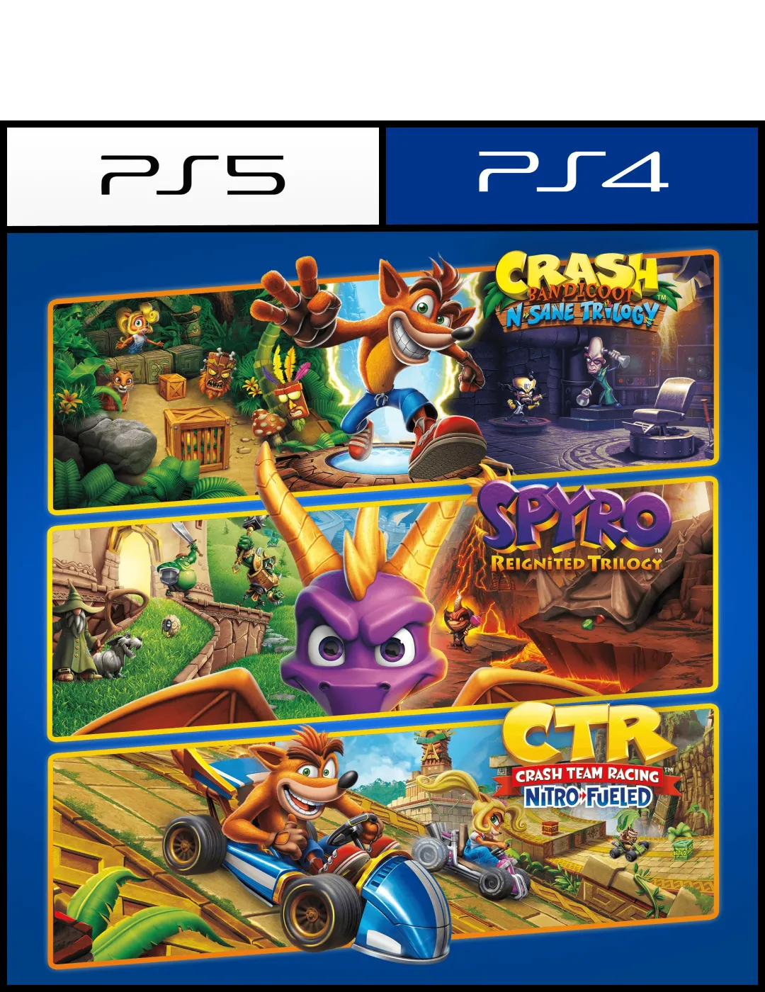 Crash™ + Spyro™ Triple Play Bundle para PS4 o PS5 - Digital