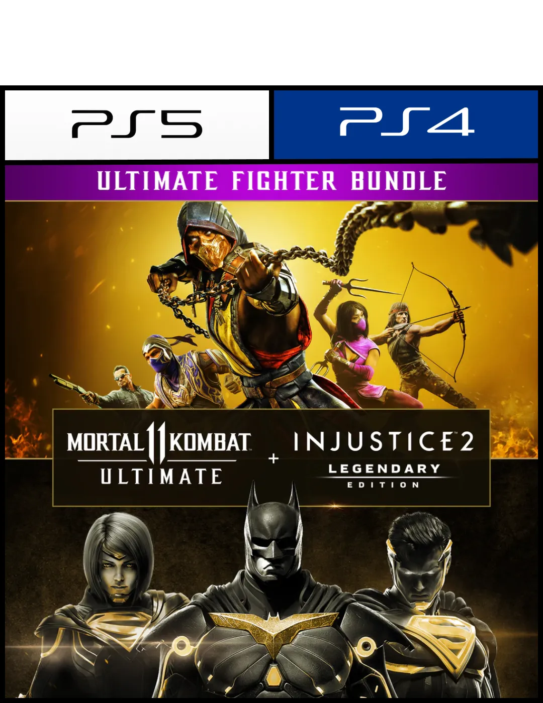 Mortal Kombat 11 Ultimate + Injustice 2 Leg. Edition para PS4 o PS5 - Digital