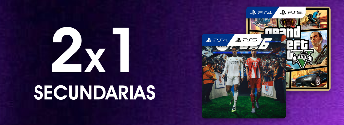 2x1 en Juegos de Ps4 y Ps5
