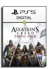 Assassin's Creed Triple Pack: Black Flag, Unity, Syndicate   - Ps5 - Digital