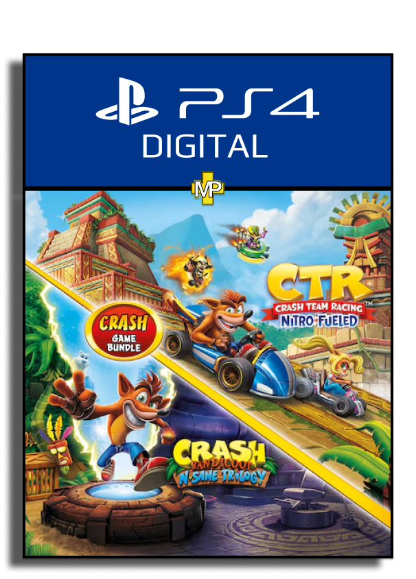 Crash Bandicoot™ Bundle - N. Sane Trilogy + CTR Nitro-Fueled - Ps4 - Digital