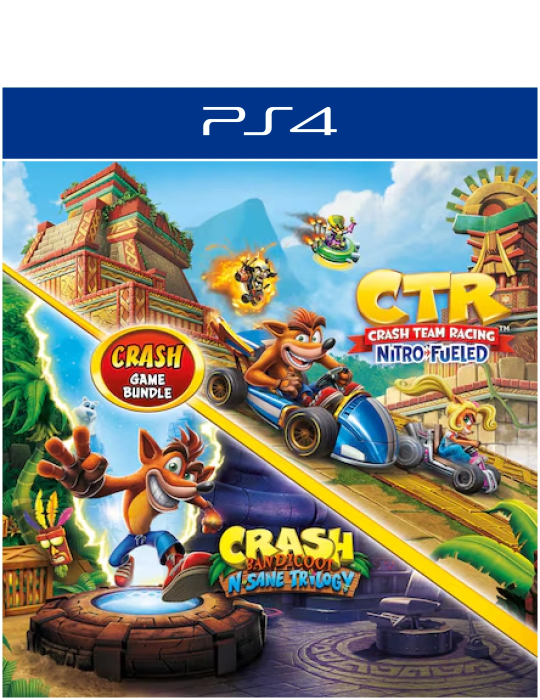 Crash Bandicoot™ Bundle - N. Sane Trilogy + CTR Nitro-Fueled - Ps4 - Digital