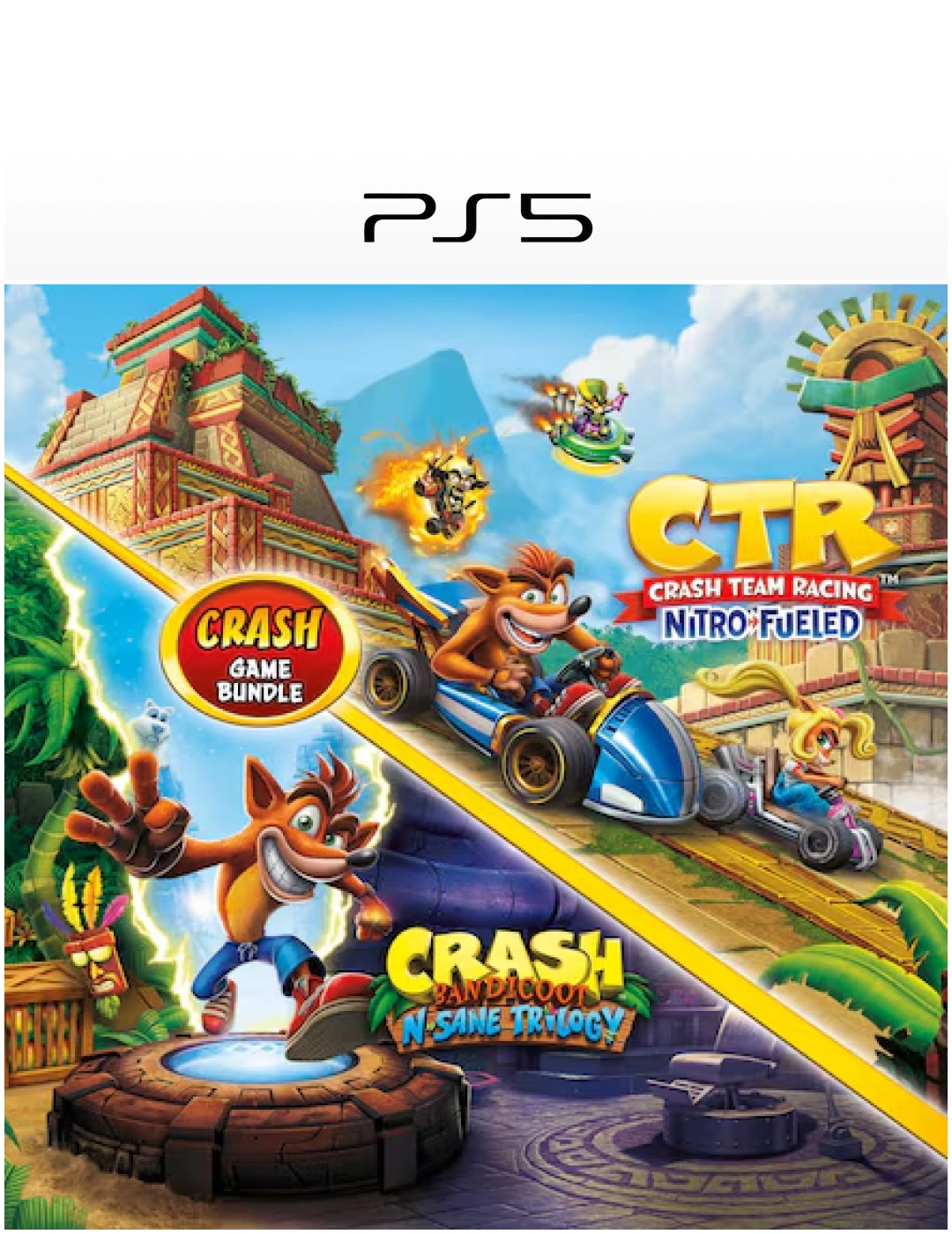 Crash Bandicoot™ Bundle - N. Sane Trilogy + CTR Nitro-Fueled - Ps5 - Digital