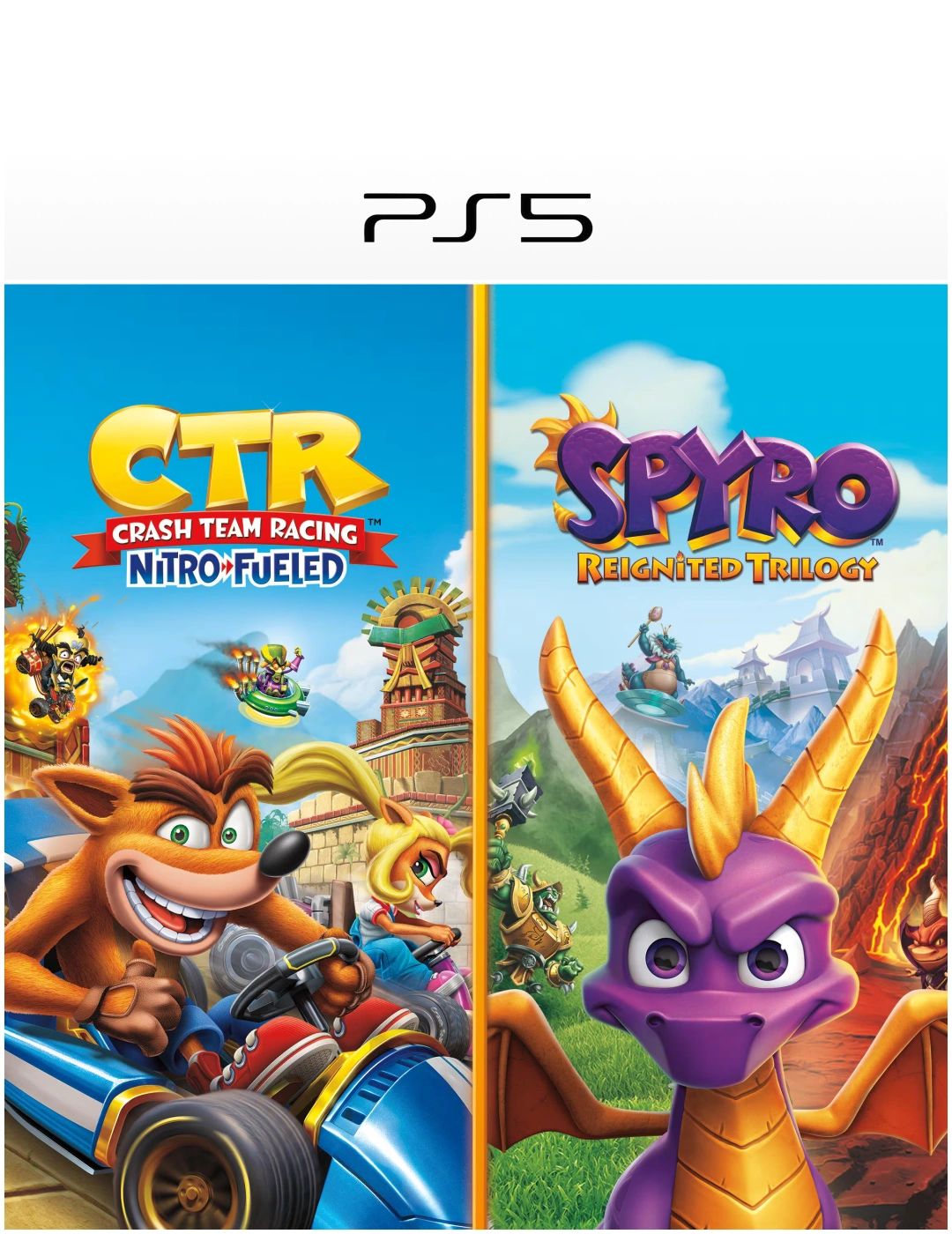 Crash™ Team Racing Nitro-Fueled + Spyro™ Game Bundle  - Ps5 - Digital