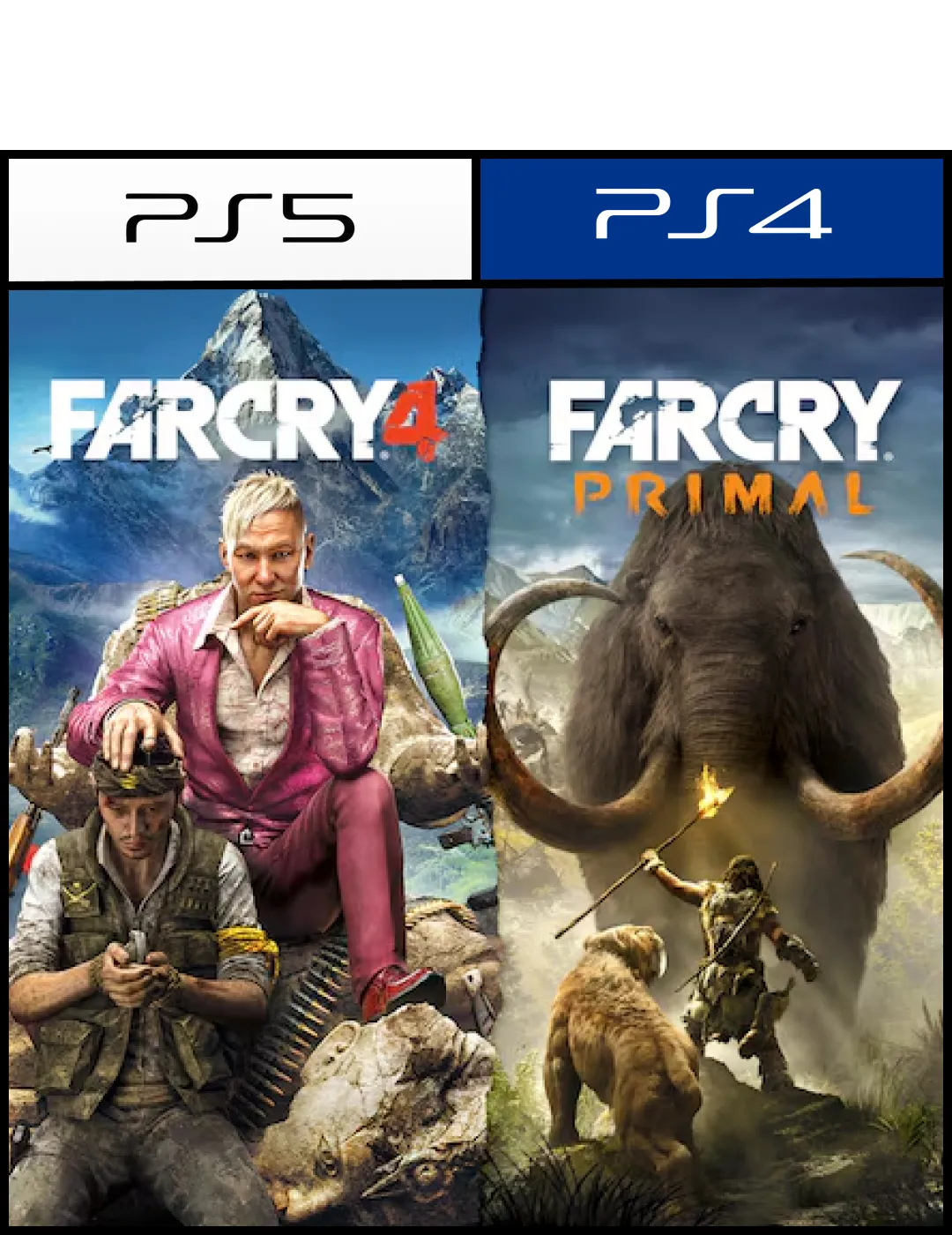 FAR CRY 4 + FAR CRY PRIMAL BUNDLE  - Para Ps5 & Ps4 - Digital