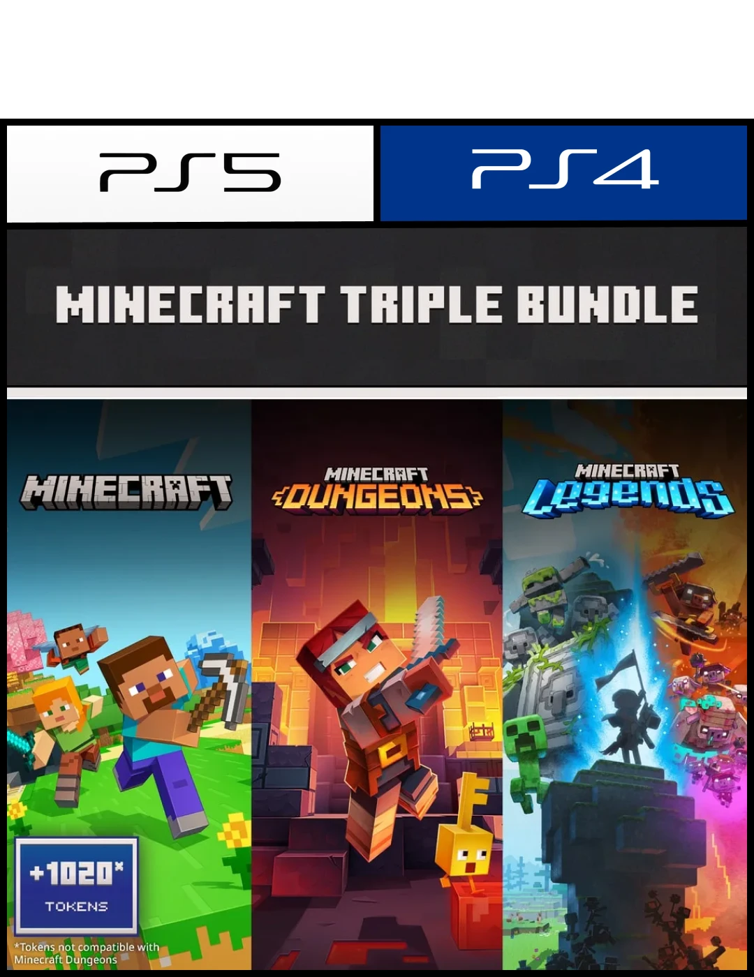 Minecraft Triple Bundle para PS4 o PS5 - Digital