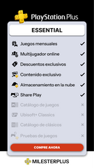 Ps Plus ESSENTIAL - Cuenta - PS4
