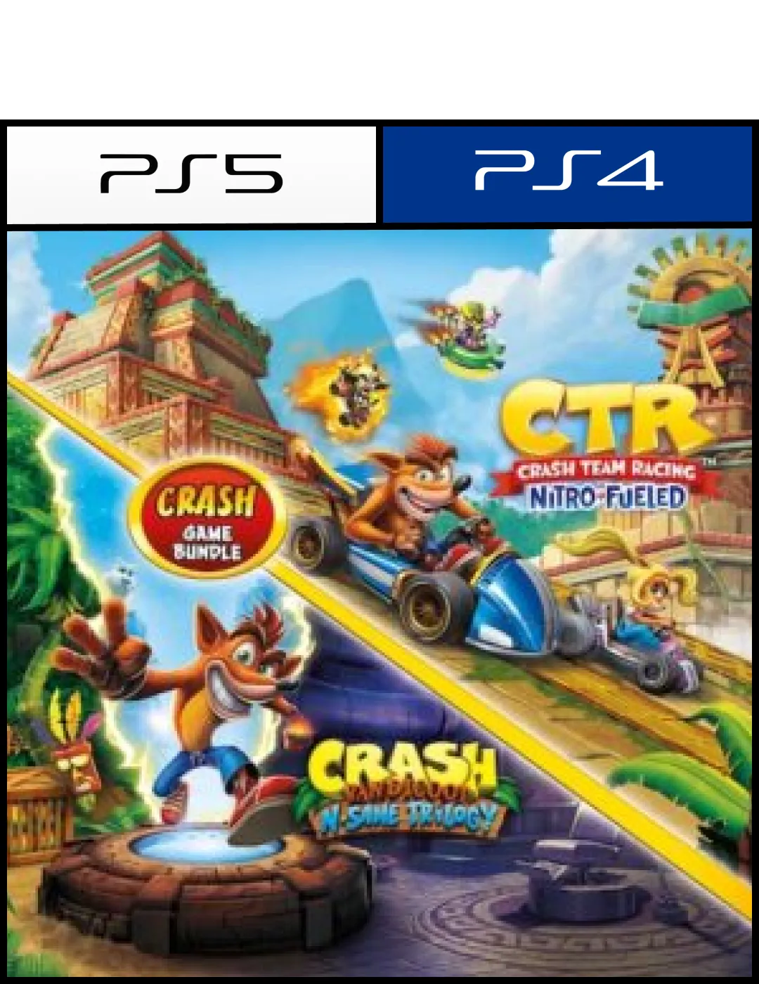 Crash Bandicoot™ Bundle - N. Sane Trilogy + CTR Nitro-Fueled para PS4 o PS5 - Digital