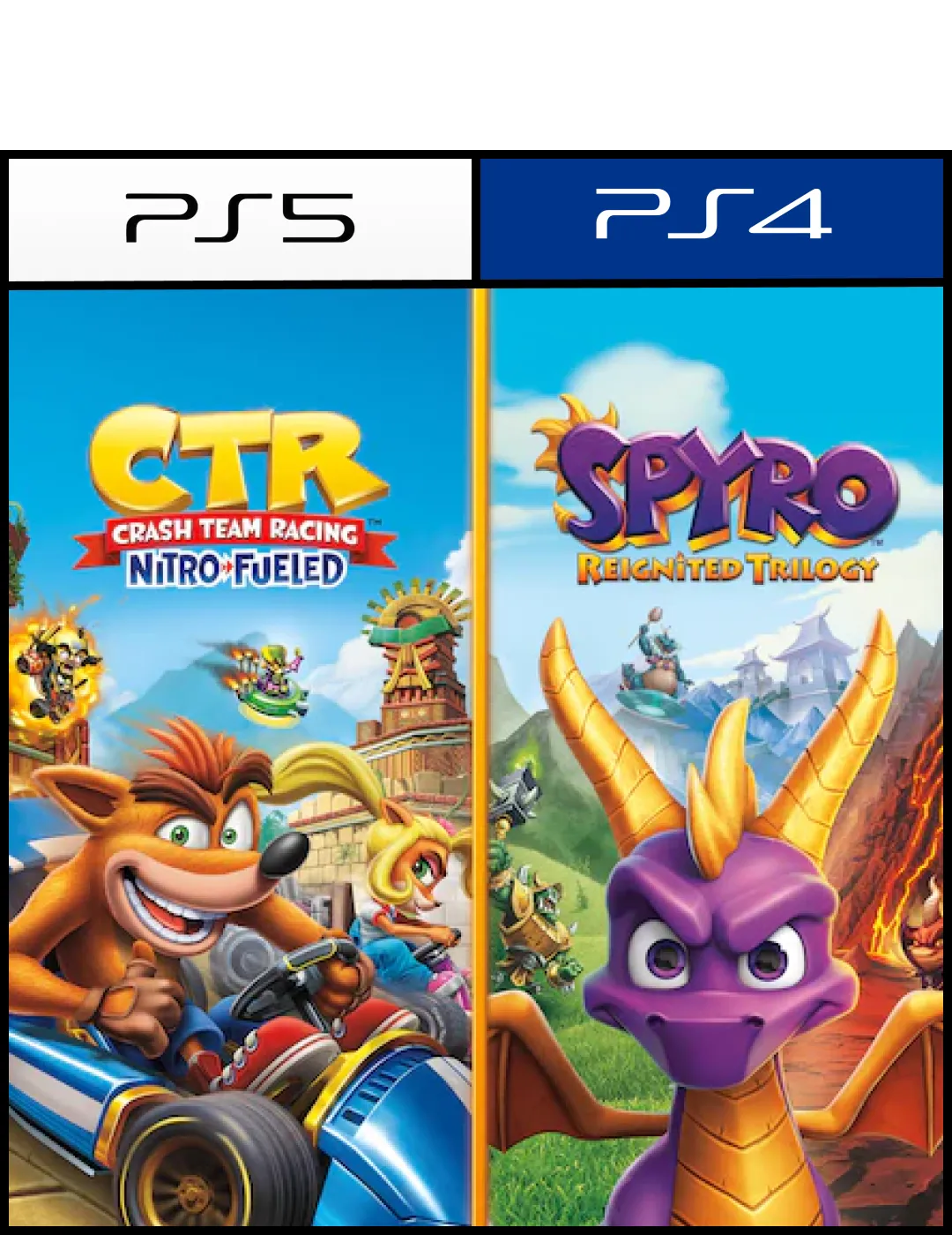 Crash™ Team Racing Nitro-Fueled + Spyro™ Game Bundle para PS4 o PS5 - Digital