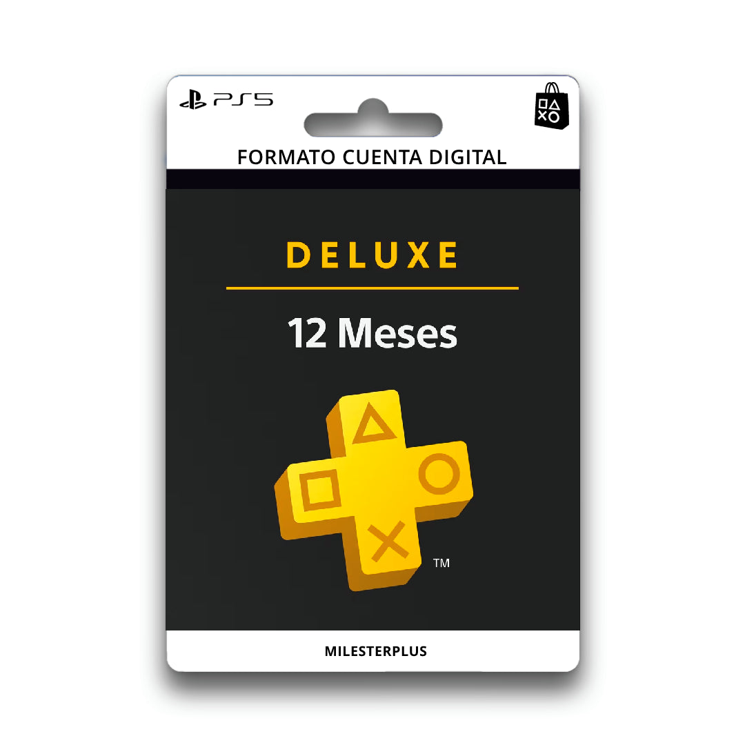 PlayStation Plus Deluxe : Cuenta 12 meses - Ps5