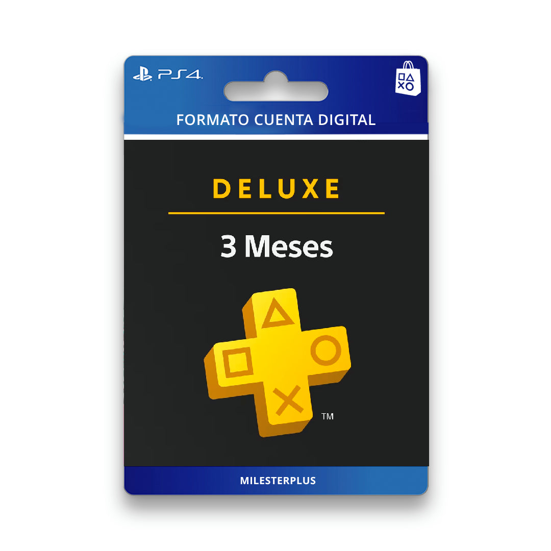 PlayStation Plus Deluxe : suscripción de 3 meses - Ps4