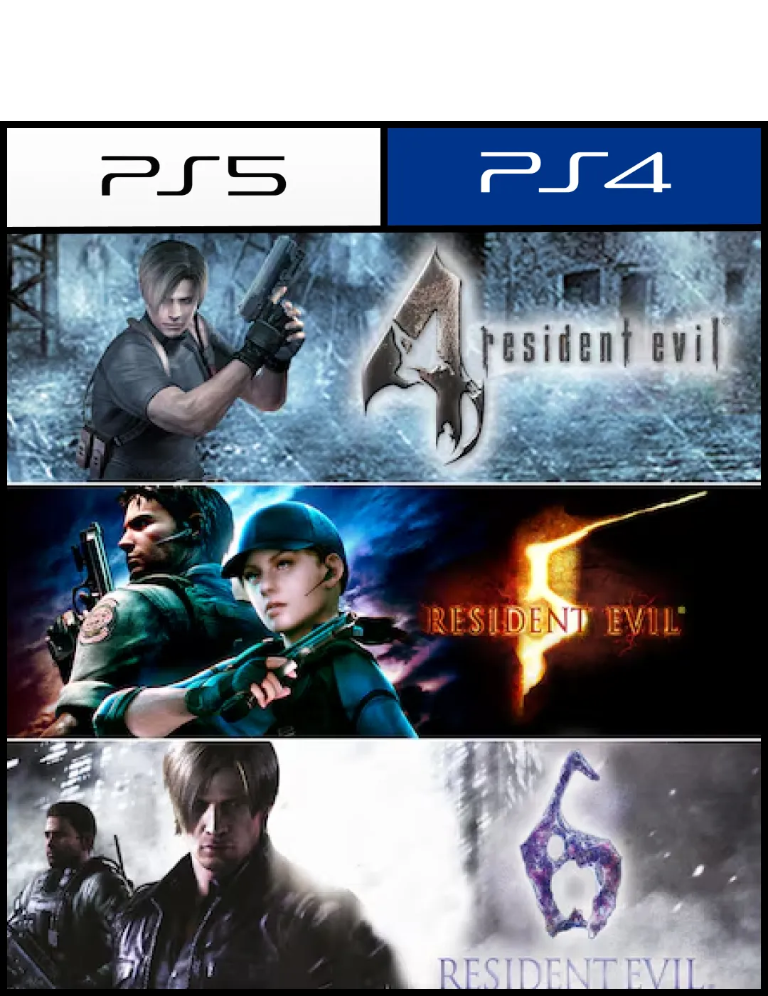 Resident Evil Triple Pack para PS4 o PS5 - Digital